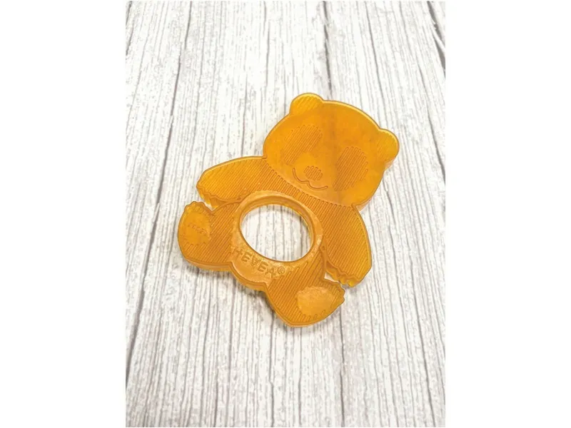 HEVEA HEVEA Beißring Naturkautschuk "Panda" 9,5 x 7,5 cm, Natur, – Produktbild 2 von 2