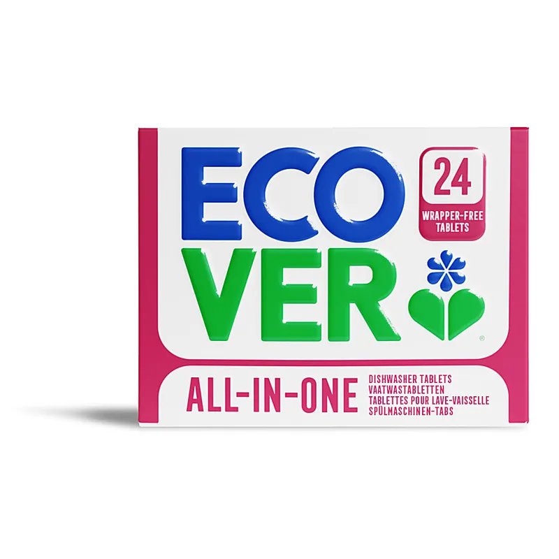 Ecover Ecover Plastikfreie All In One Spülmaschinentabletten (24 Stück) – Produktbild 1 von 1