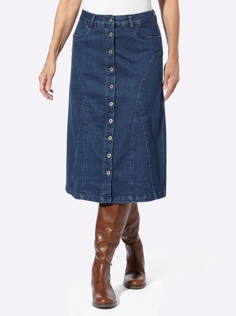 Witt Jeansrock blue-stone-washed, Blue-stone-washed, – Produktbild 1 von 3