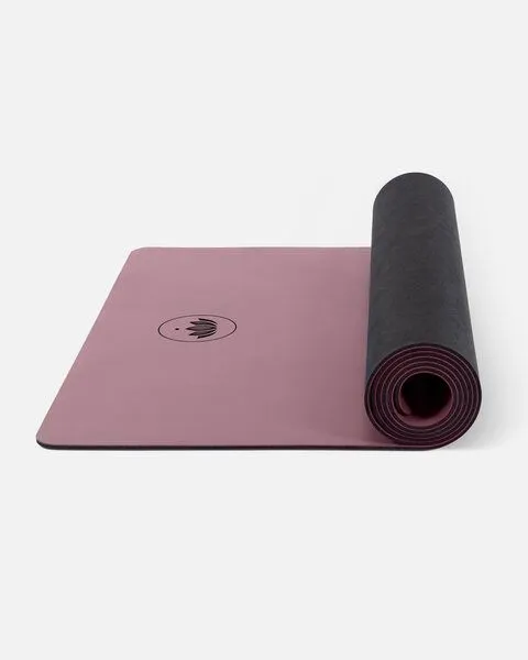Lotuscrafts Lotuscrafts Yogamatte PURE - extrem rutschfeste PU-Oberfläche, Aubergine, – Produktbild 3 von 4