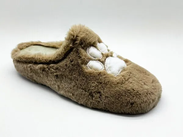 thies Rec Paw Slipper von thies ® aus recyceltem PES, Camel, – Produktbild 4 von 4