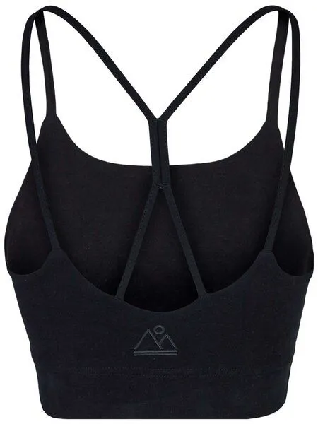 nice to meet me nice to meet me Spaghetti Bra . Biobaumwolle, Deep black, – Produktbild 2 von 3