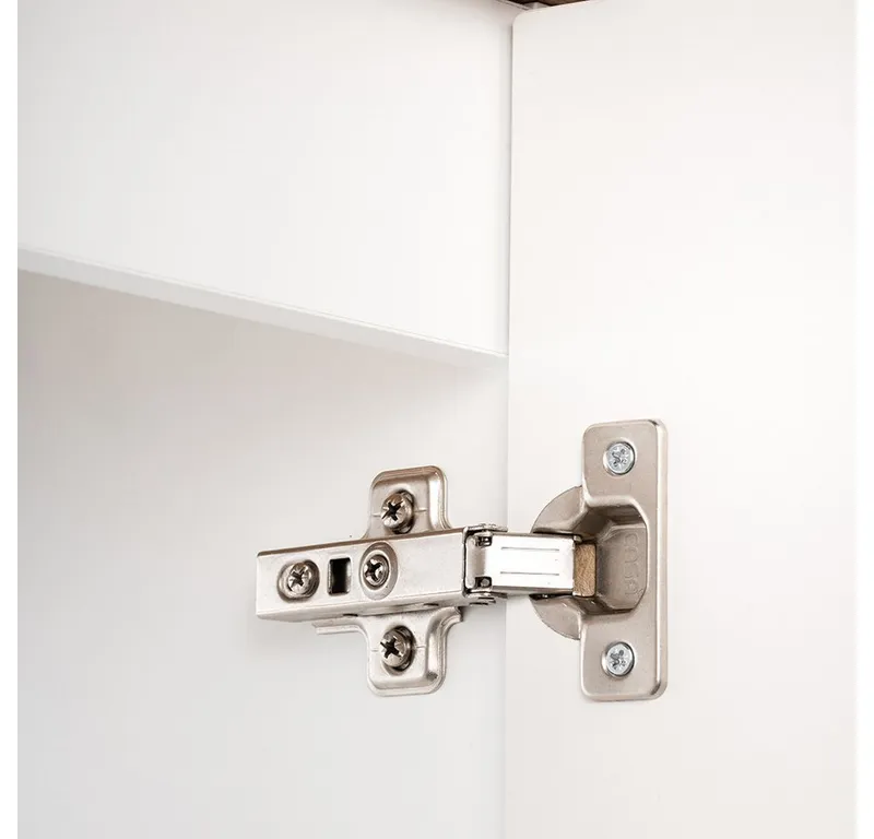 Lomadox Hängeschrank NEWPORT-56-WHITE Wandschrank Badschrank, weiß, gerillte Front, ca. 30/57/19cm, Weiß, – Produktbild 3 von 5
