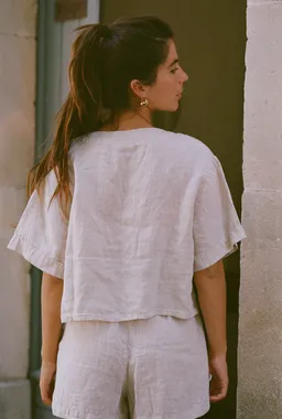 Nénés Nénés Damen vegan Hemd Acha Ecru – Produktbild 1 von 1