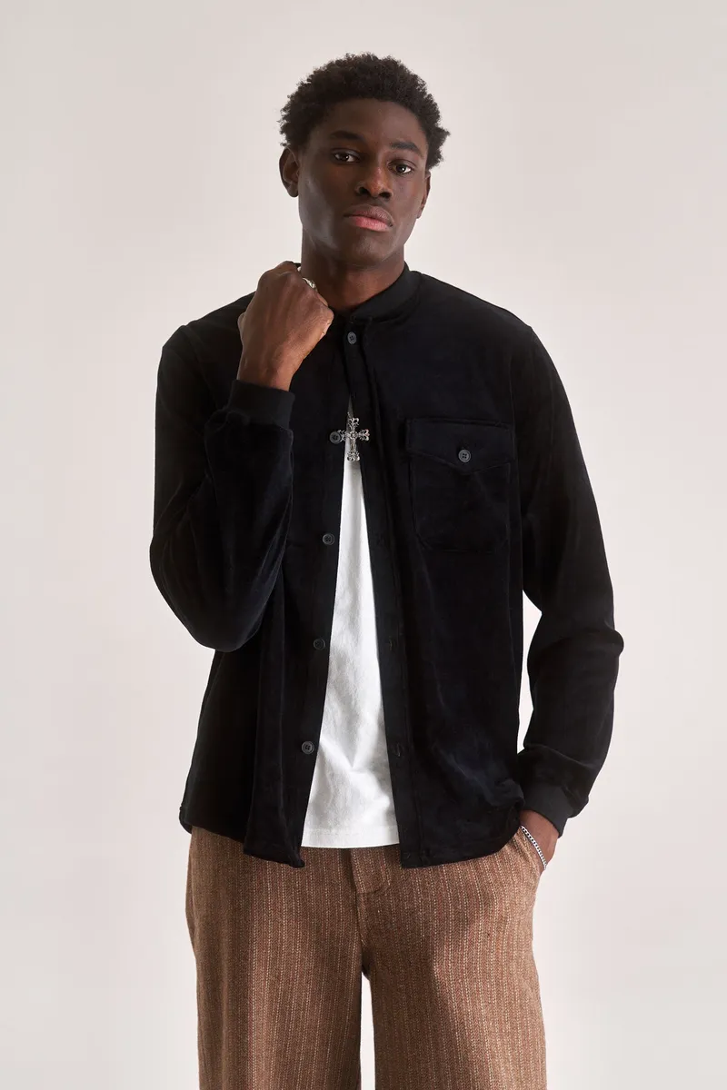 KOMODO KOMODO Herren vegan Overshirt Cole Schwarz, Schwarz, – Produktbild 1 von 2