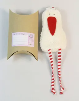 Pat und Patty Pat und Patty Lavendelkissen "Storch", Bio Lavendel/Dinkelkörner Kissen ,Farbe: naturweiß (STM-4) – Produktbild 1 von 1