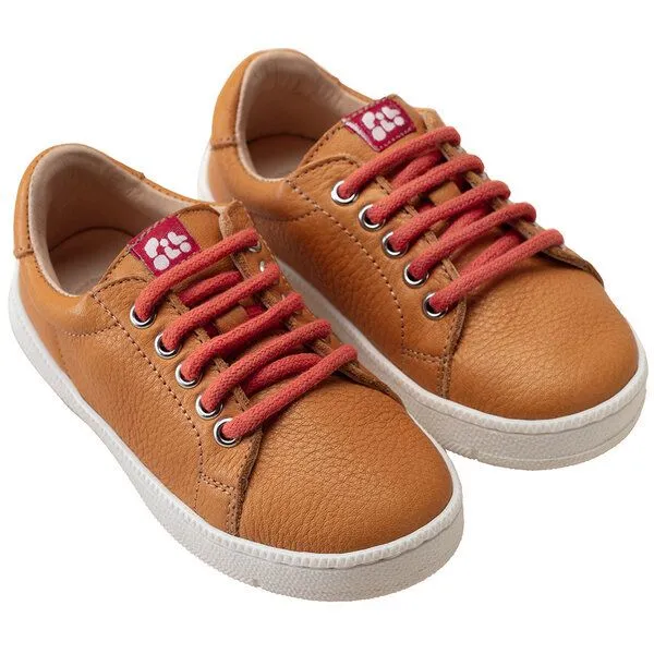 Pololo Pololo Sneaker aus pflanzlich gegerbtem Leder - 34, Orange, – Produktbild 1 von 4