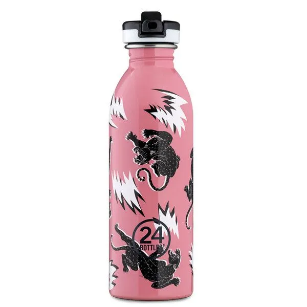 24bottles 24bottles 0,5l Edelstahl Trinkflasche mit Sportverschluss, Grey, – Produktbild 1 von 4