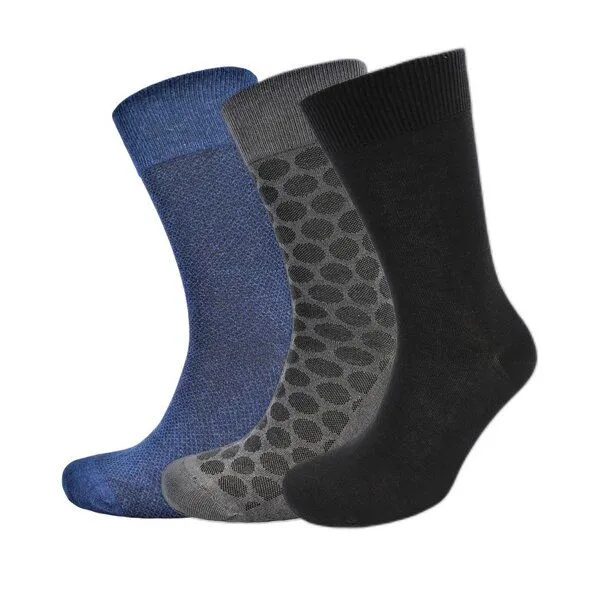 BLS Organic BLS Organic 3er Pack GOTS zertifiziert 98 % Bio-Baumwolle Herrensocken, Blau, – Produktbild 1 von 1