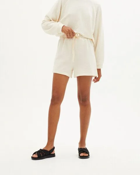 thinking mu thinking mu Shorts - Trash Sue - aus recyceltem Polyester & Baumwolle, Beige (ivory), – Produktbild 1 von 1
