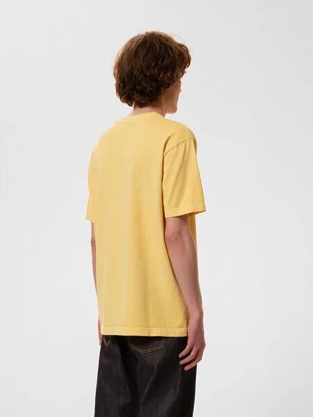 Nudie Jeans Nudie Jeans Herren T-Shirt "UNO Everyday Tee" - Citra Yellow – Produktbild 2 von 2