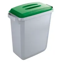 Durable DURABLE Mülleimer 'Durabin 60' 60 l, mit grünem Deckel – Produktbild 3 von 3