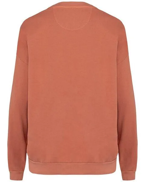 YTWOO YTWOO Unisex Oversized French Terry Sweatshirt aus 100% Bio-Baumwolle - Made in Portugal, Orange, – Produktbild 4 von 4