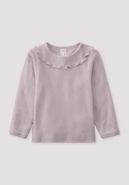 hessnatur hessnatur Langarmshirt Pointelle aus reiner Bio-Merinowolle – Produktbild 1 von 1