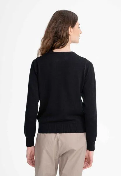 MELA MELA Feinstrick Pullover Dhana, Schwarz, – Produktbild 3 von 4