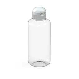 elasto elasto Trinkflasche Sports, 1 l, RENEW, transparent/weiss – Produktbild 1 von 1