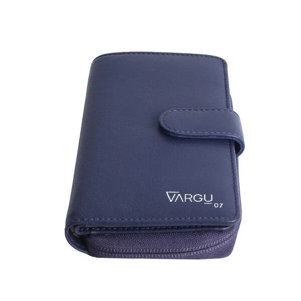 Vargu Vargu Echtleder Geldbörse SABA 1-A mono, Purple, – Produktbild 2 von 4