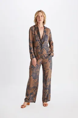 Neu Nomads Neu Nomads Damen vegan Hose Carina Palazzo Chelsea Braun/ Schwarz – Produktbild 1 von 1