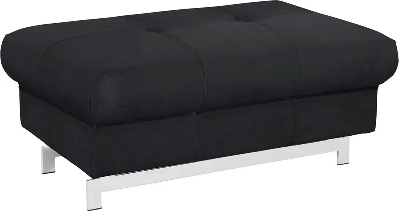 COTTA Hocker Chef, mit edlen Metallfüßen, Schwarz, – Produktbild 2 von 5