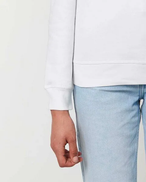 YTWOO YTWOO Unisex Sweatshirt | fairtrade & ökologisch, Weiß, – Produktbild 4 von 4
