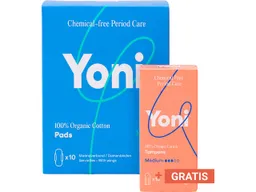 Yoni Yoni Binden "Normal" mit Flügeln 20 Stk. aus Bio-BW + GRATIS Yoni Tampons (medium) 16 Stk. – Produktbild 1 von 1