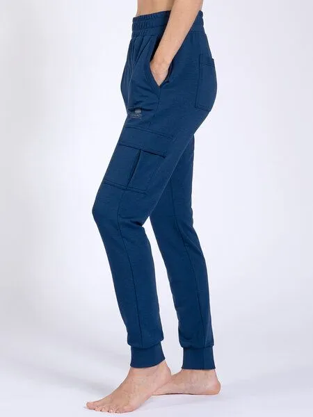 Magadi Magadi Cargo Yoga- und Jogginghose LUCY aus Naturmaterial, Blau, – Produktbild 1 von 4