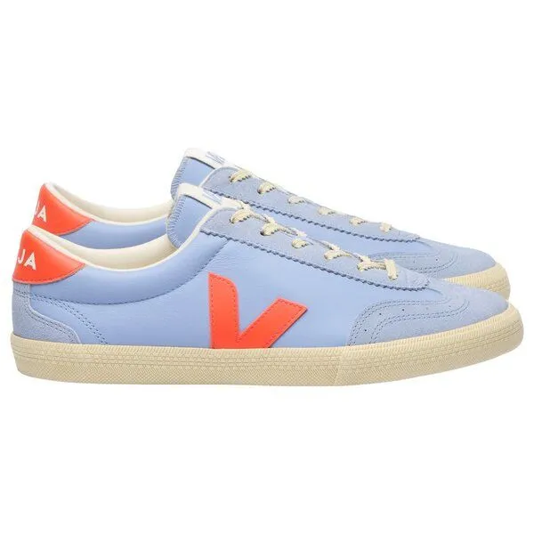 Veja Veja Damen-Sneakers Volley OT Olympe Orange Fluo Calcaire – Produktbild 1 von 3