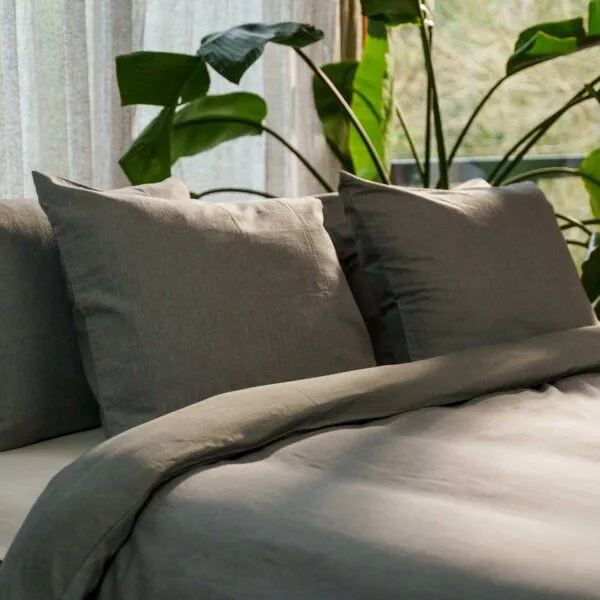Kayori Kayori Rui Bettwäsche - Peached Twill, Grau, – Produktbild 3 von 3