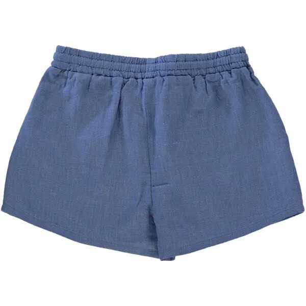 PETER JO PETER JO Leinen-Shorts Magic, Blau celeste, – Produktbild 3 von 3