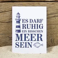 Bow & Hummingbird Bow & Hummingbird Postkarte "Es darf Meer sein" – Produktbild 1 von 1