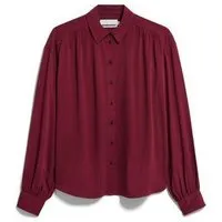ARMEDANGELS ARMEDANGELS EFINARAA Damen Bluse aus 100% LENZING ECOVERO Viskose, Velvet red, – Produktbild 2 von 5