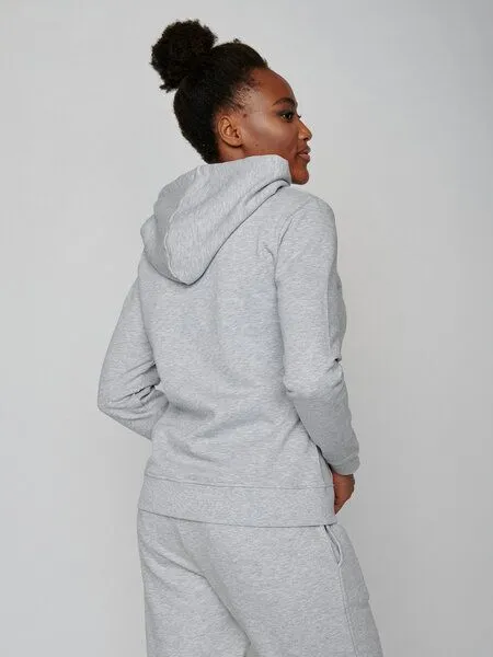 GreenBomb GREENBOMB Bike Mushrooms 2 Chipper - Gemütlicher Hoodie aus Bio-Baumwolle / hochwertiger Print / GOTS / Fair & Vegan, Grau (heidegrau), – Produktbild 2 von 4
