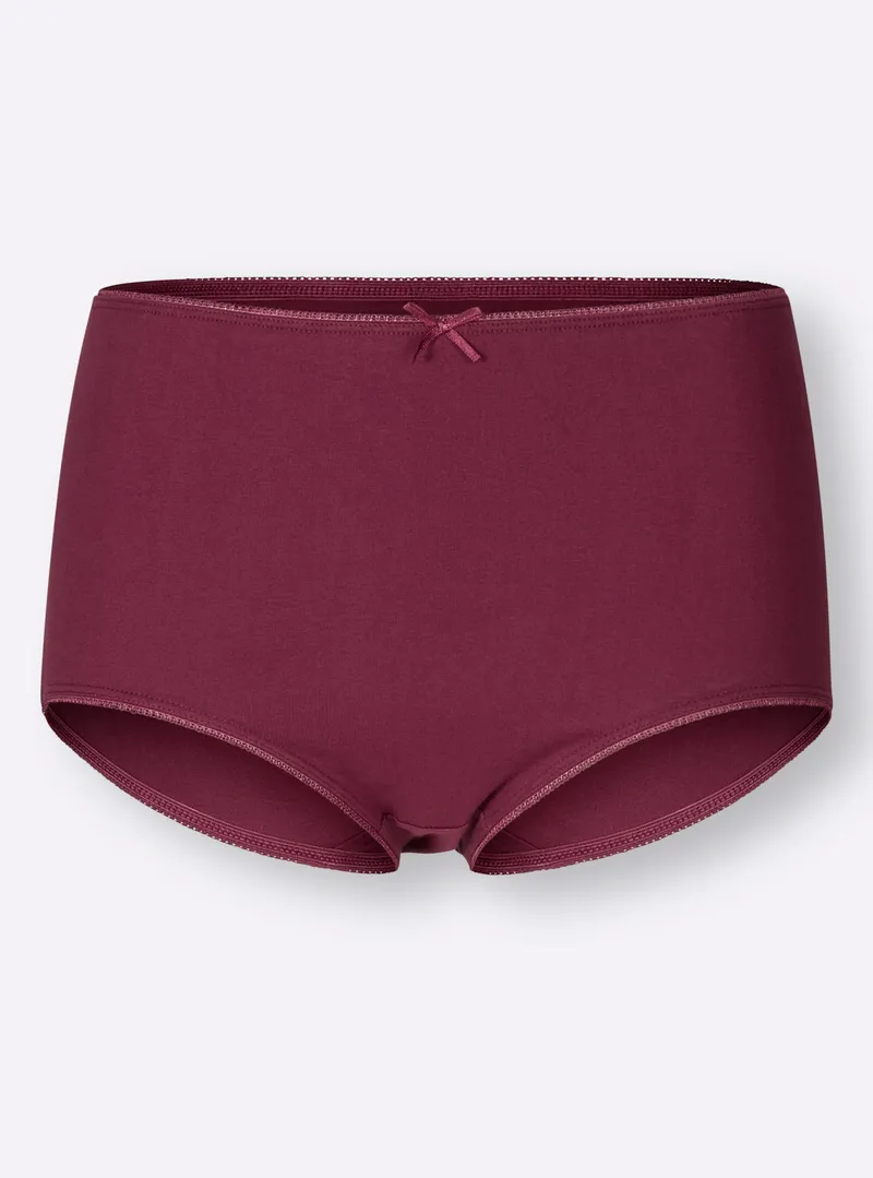 wäschepur Taillenslip schwarz + topas + marine + bordeaux, Schwarz + topas + marine + bordeaux, – Produktbild 1 von 1