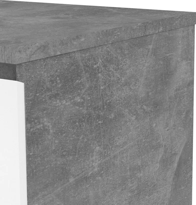 Home affaire Kommode Naia - 3 Schubladen mit griffloser Front, Made in Denmark (Breite: 77 cm, mehrere Farben), Viel Stauraum, zeitloses & skandinavisches Design, Metallgleiter, Grau, – Produktbild 5 von 5