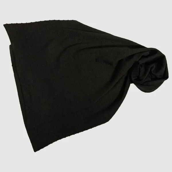 LANARTO slow fashion LANARTO slow fashion Schal Uni einfarbig gestrickt aus mulesingfreier Merinowolle, Schwarz, – Produktbild 1 von 2