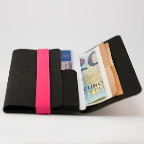ANDERS & KOMISCH ANDERS & KOMISCH Minimalistisches Karten Portemonnaie mit Münzfach - TINY Wallet, Pink, – Produktbild 2 von 4