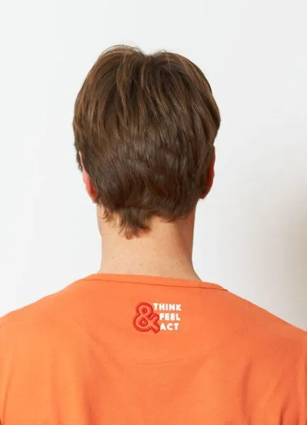 SPARKLES OF LIGHT SPARKLES OF LIGHT Yoga Shirt | THINK FEEL ACT, Rot-orange (orange), – Produktbild 3 von 3