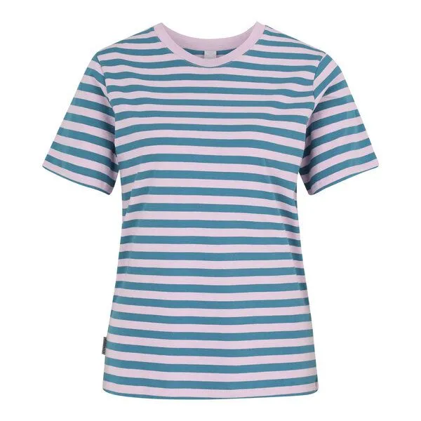 Iriedaily Iriedaily Stripe Basic Tee, Light mauve (blau/rosa), – Produktbild 1 von 4