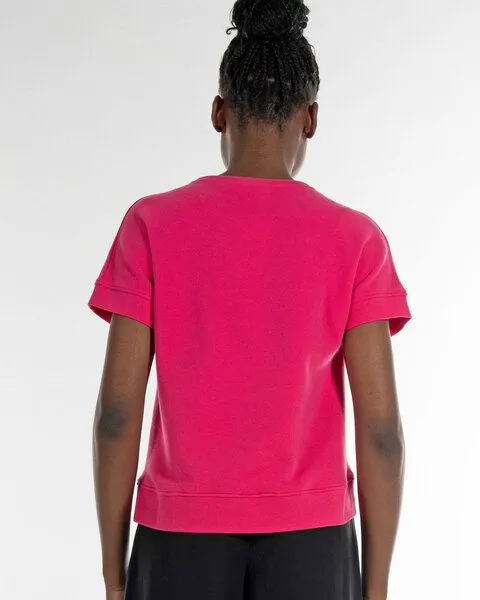Alma & Lovis Alma & Lovis Kurzarmsweat aus Bio-Baumwolle | Cosy Shirt, Pink, – Produktbild 2 von 4