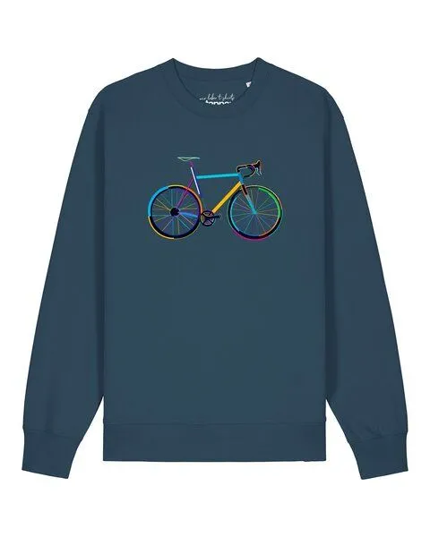watapparel watapparel Sweatshirt Unisex Fahrrad by night, Stargazer, – Produktbild 1 von 2