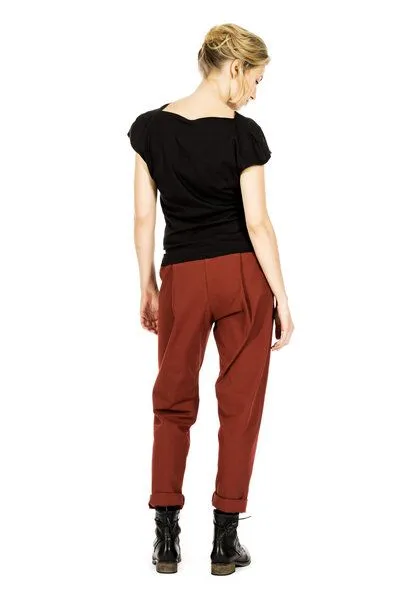 FORMAT FORMAT COSY II pants, canvas, Rost, – Produktbild 3 von 4