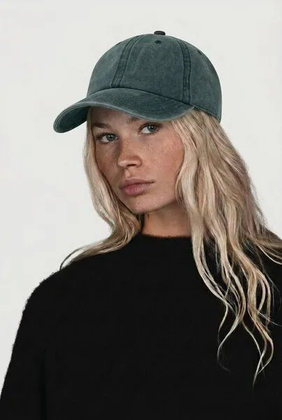 Lou-i Lou-i Cap Vintage Style Baumwolle, Blau, – Produktbild 3 von 4