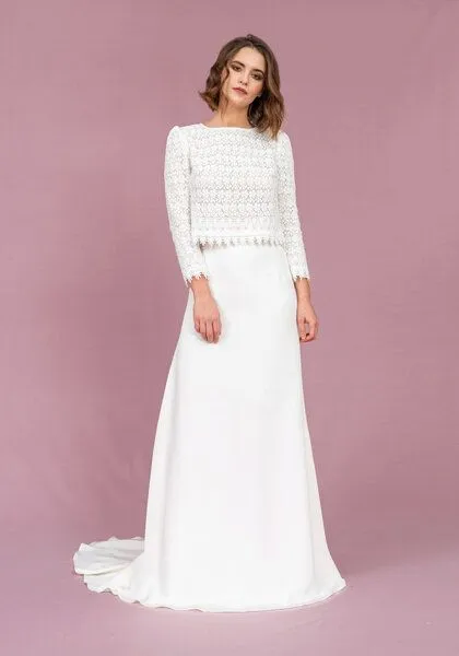 Atelier SNOW Atelier SNOW Zweiteiliges Brautkleid Aster-Heather – Produktbild 2 von 4