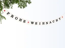 renna deluxe renna deluxe FROHE WEIHNACHT Girlande – Produktbild 1 von 1
