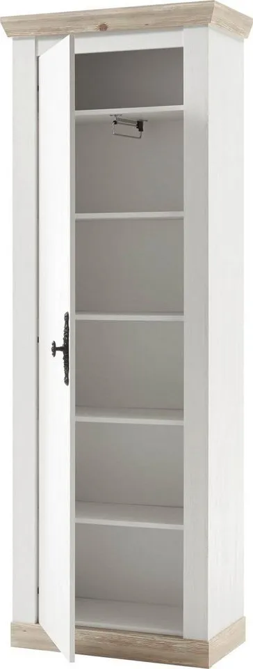 Home affaire Garderobenschrank Florenz, Weiß, – Produktbild 5 von 7