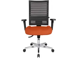 Topstar Topstar Bürodrehstuhl "P91NET" mit Armlehnen, orange – Produktbild 1 von 1