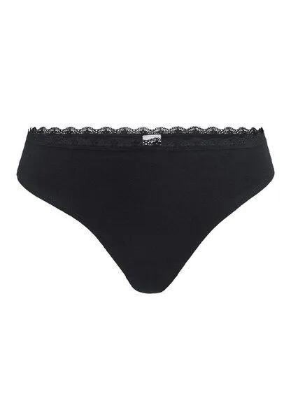 hessnatur hessnatur Brazil Regular Cut COTTON FEEL LACE aus Bio-Baumwolle, Schwarz, – Produktbild 3 von 6
