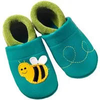 Orangenkinder Kinder Lederpuschen Krabbelschuhe Bio-Leder "Biene Susi" Gr.20/21 – Produktbild 1 von 1