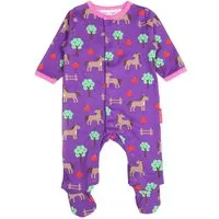 Toby Tiger Baby Strampler mit Füßchen Pferdchen Gr.80, Mehrfarbig, – Produktbild 1 von 1