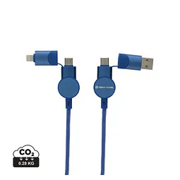 Urban Vitamin Oakland RCS rKunststoff 1,2m 6-in-1 Fast-Charging 45W Kabel, blau – Produktbild 1 von 1